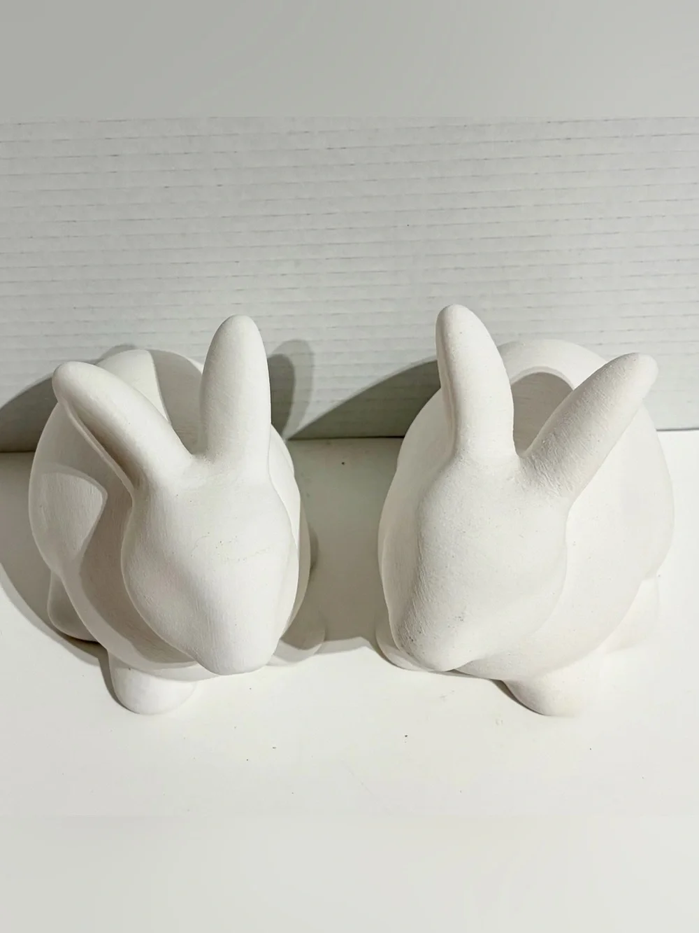 Threshold Easter 2026 White Rabbit Bunny Ceramic Easter Decor Target 2pc Set NEW
